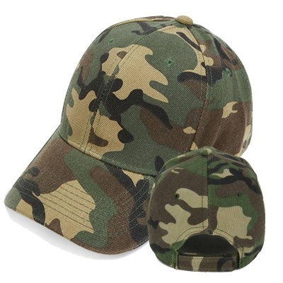 Plain 6 panel fitted camo baseball hat  blank baseball cap with embroidered logo casquette baseball